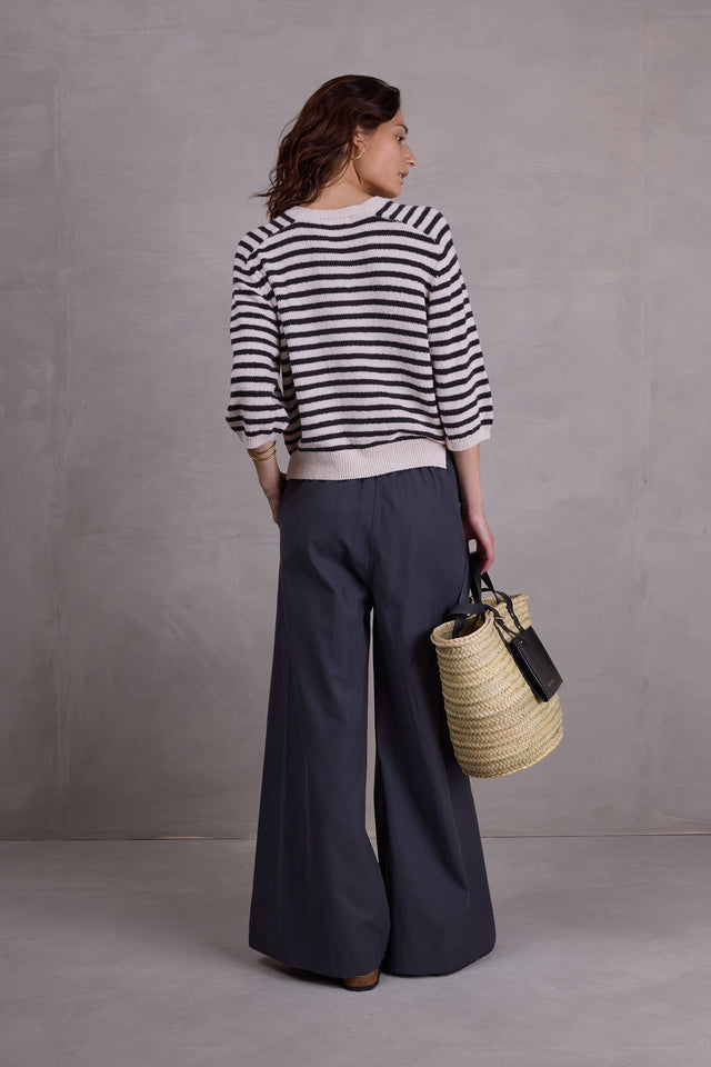 Nathalie Vleeschouwer Merselo Ecru Gestreepte Trui