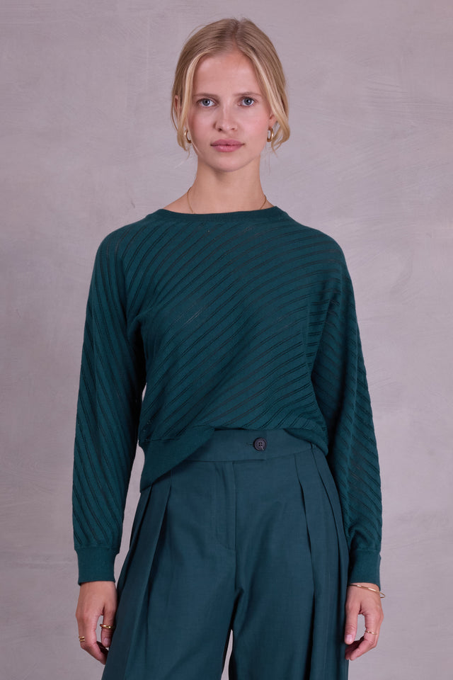nathalie vleeschouwer Obdan trui in evergreen