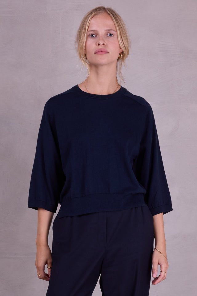 nathalie vleeschouwer Oirlo trui in night blue