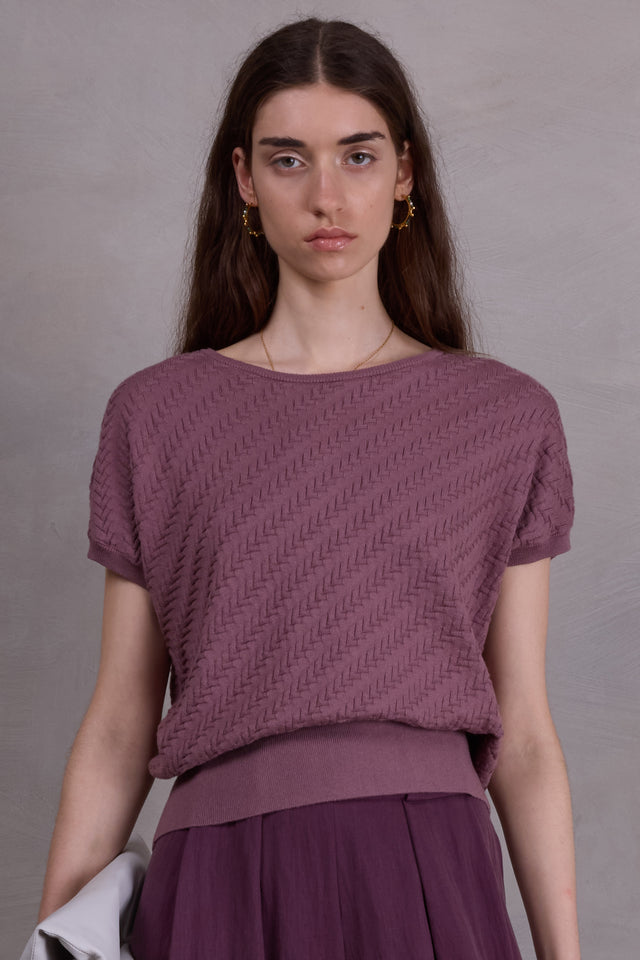 nathalie vleeschouwer Onna top in mauve