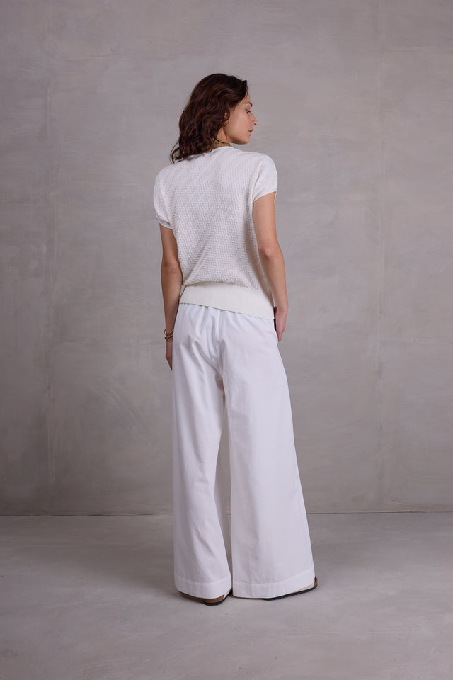 Nathalie Vleeschouwer Onna Top In Off-white