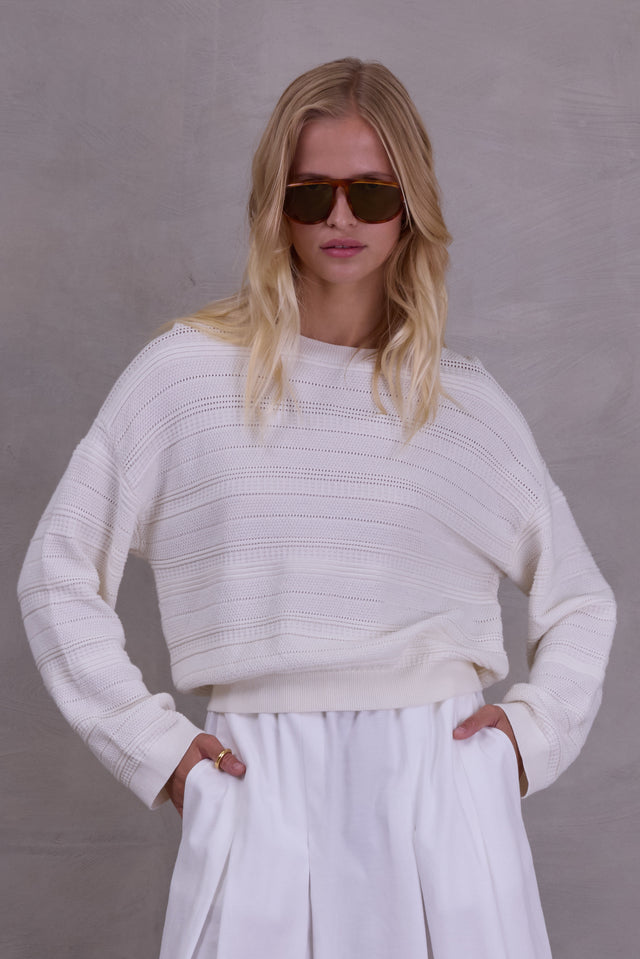 nathalie vleeschouwer Onslow trui in off-white