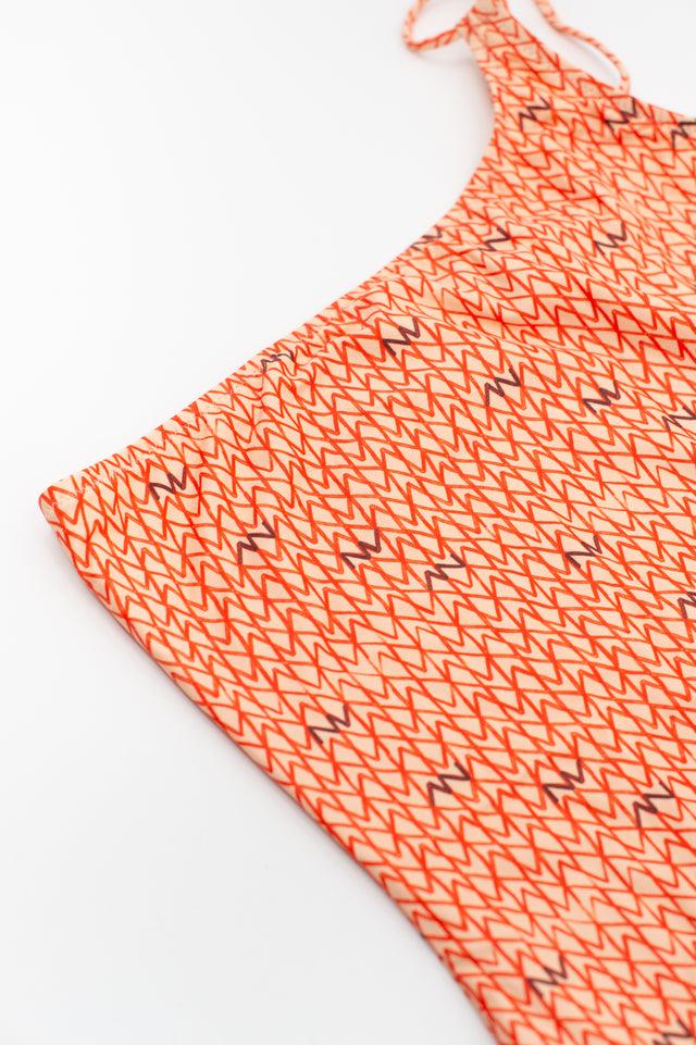 Nathalie Vleeschouwer Oranje Asymmetrisch Badpak