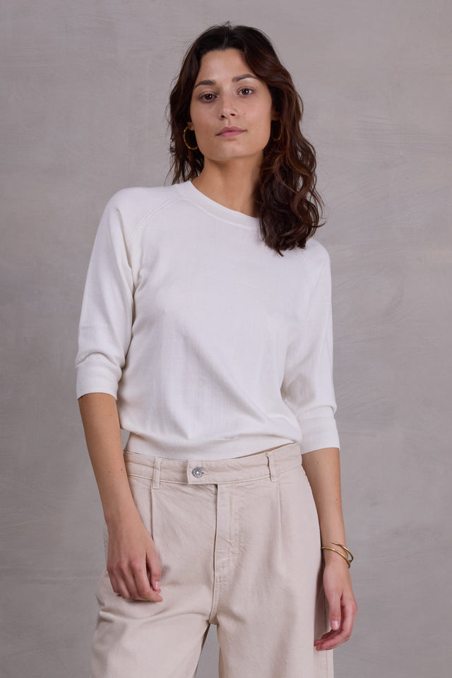 nathalie vleeschouwer Orhei truitje in off white