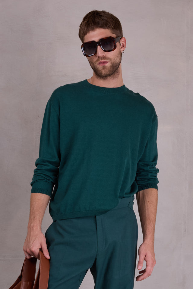 nathalie vleeschouwer Oslo trui in evergreen