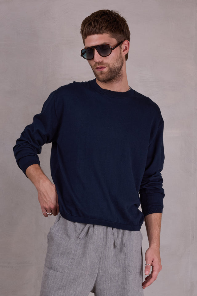 nathalie vleeschouwer Oslo trui in night blue