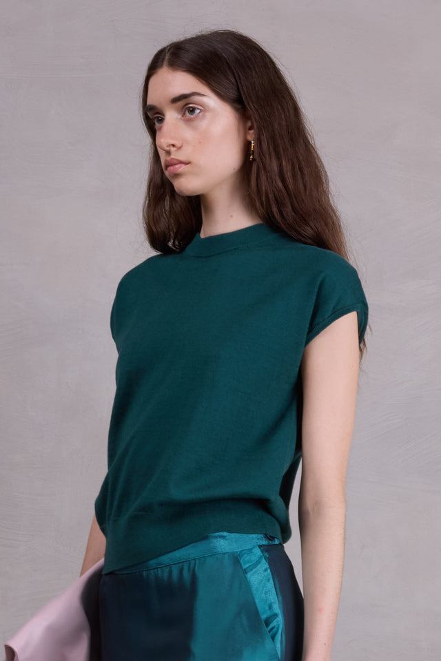 Nathalie Vleeschouwer Salinas Top In Evergreen