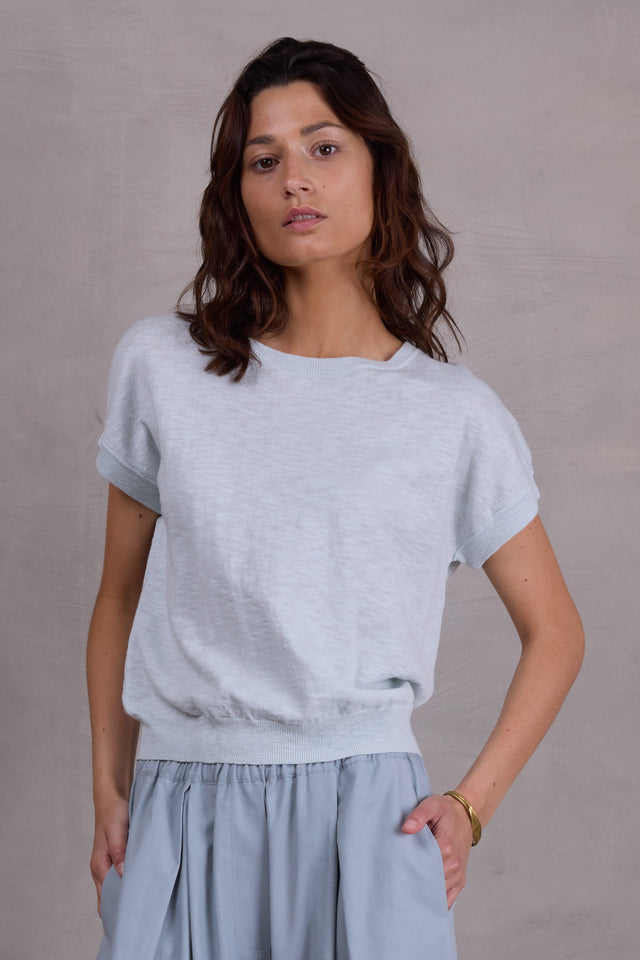 nathalie vleeschouwer Sora top in ice blue