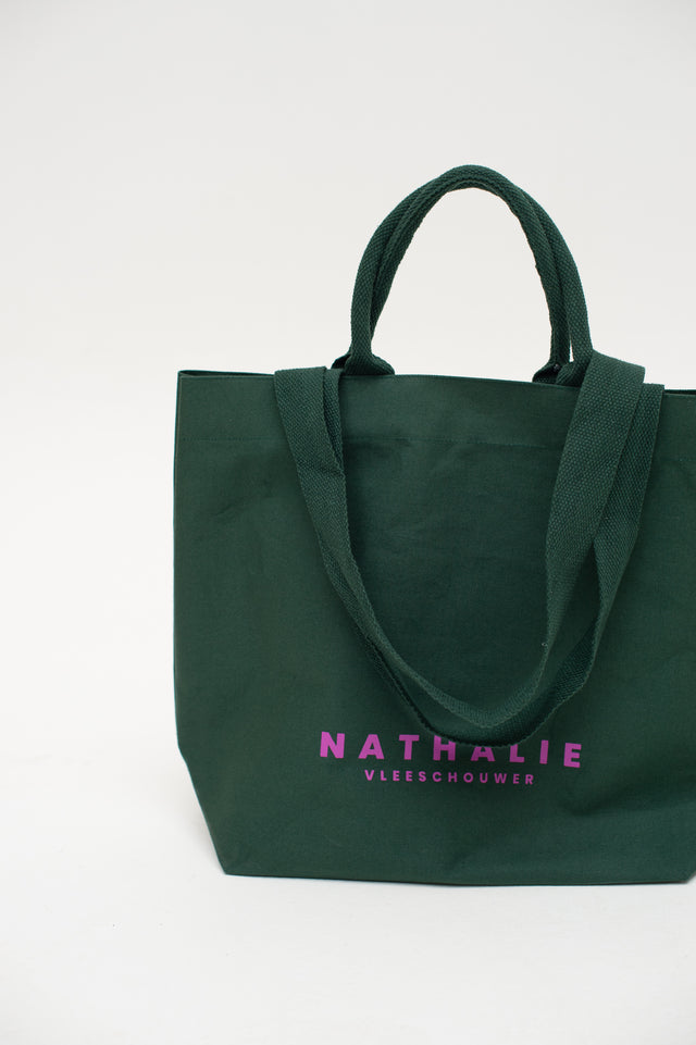 nathalie vleeschouwer XL shopper in bottle green