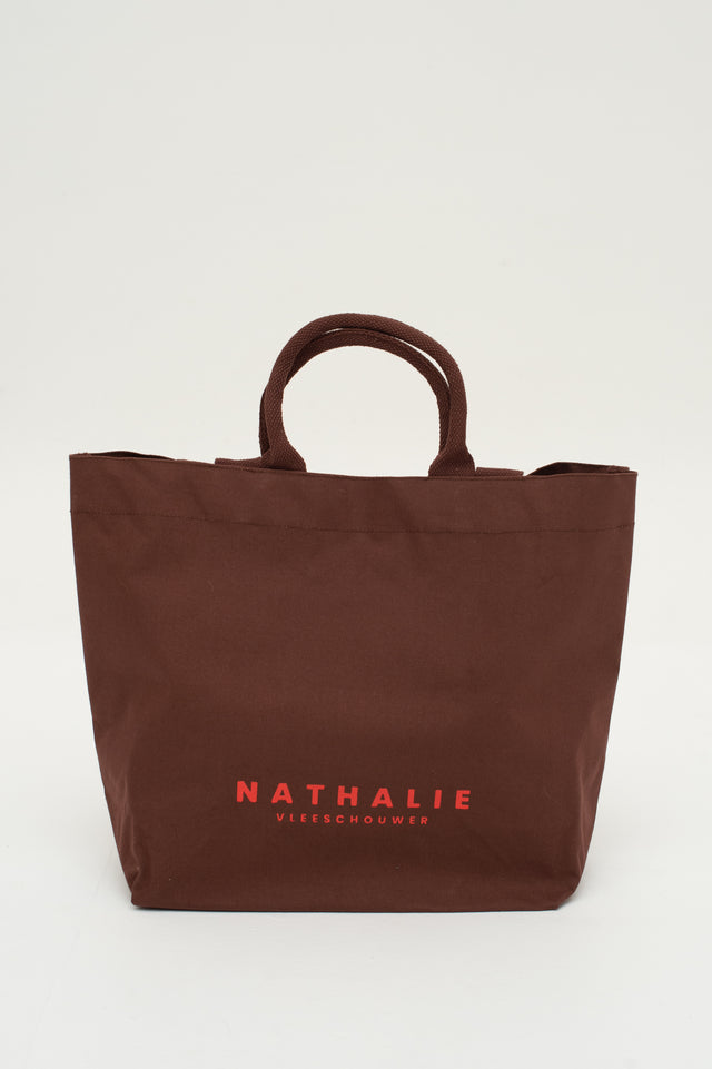 nathalie vleeschouwer XL shopper in dark henna