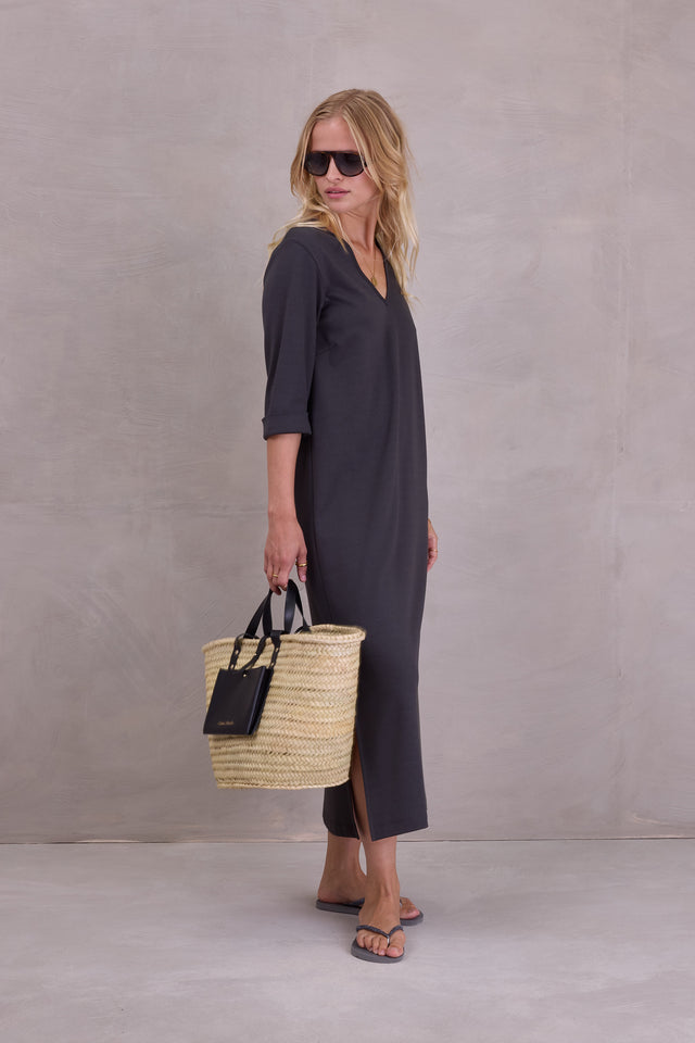 Nathalie Vleeschouwer Zouzou Jurk In Antraciet