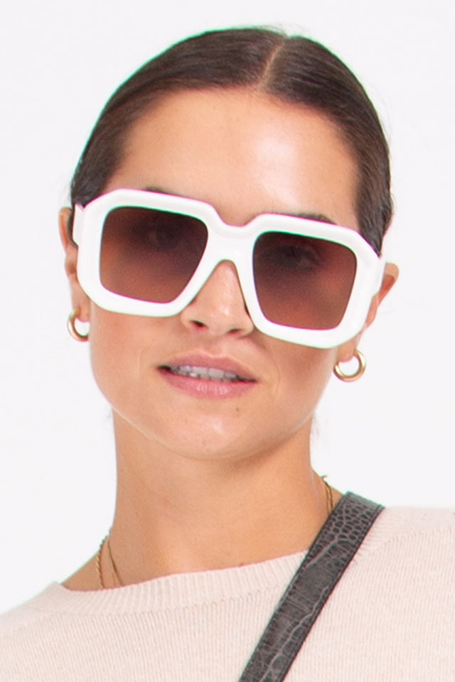 Nathalie Vleeschouwer Onassis Zonnebril Cream / Yellow