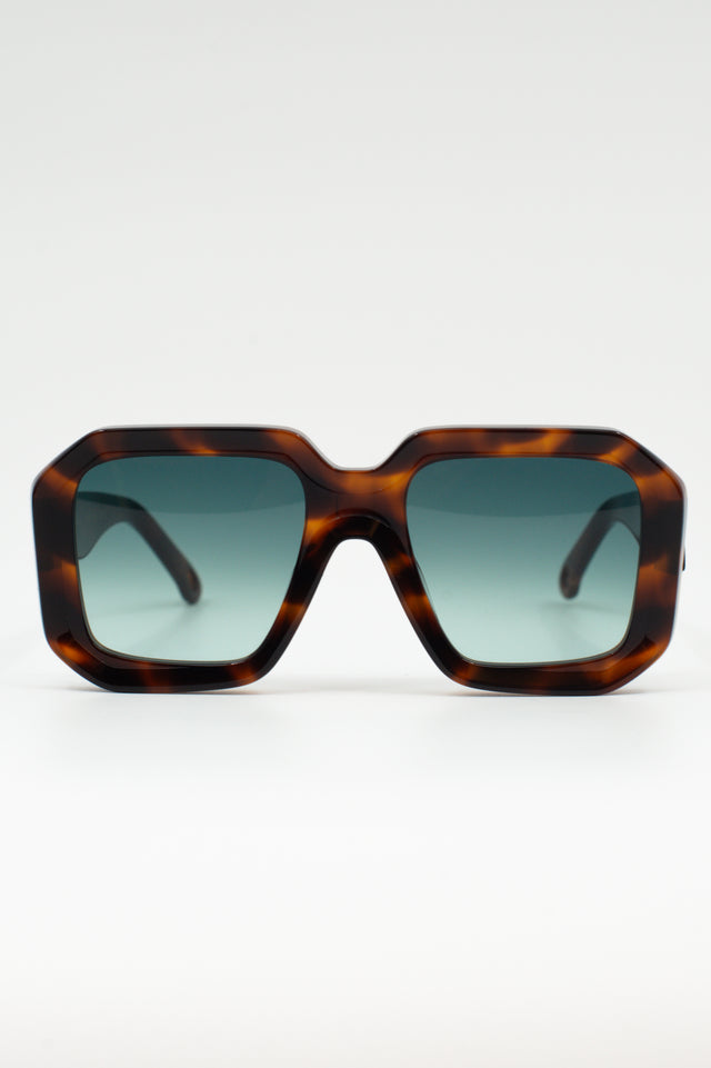 nathalie vleeschouwer Onassis zonnebril tortoise / bottle