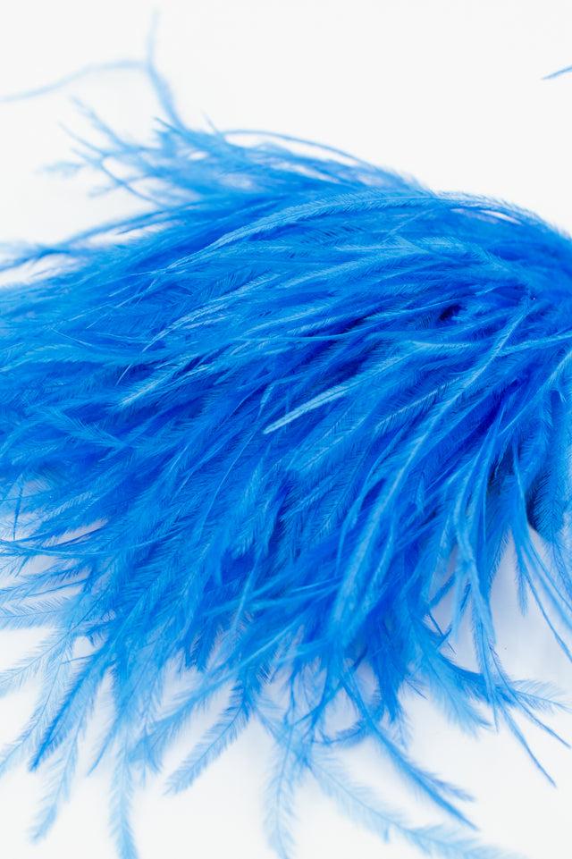 Nathalie Vleeschouwer Zaza Broche Met Veren In Santorini Blue