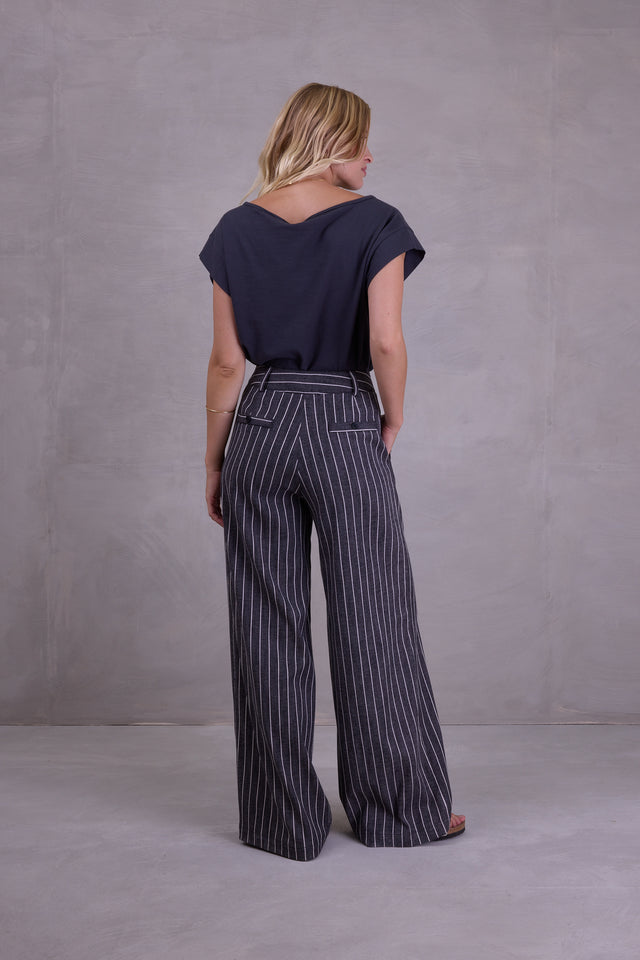 Nathalie Vleeschouwer Zoella Broek In Black Stripes