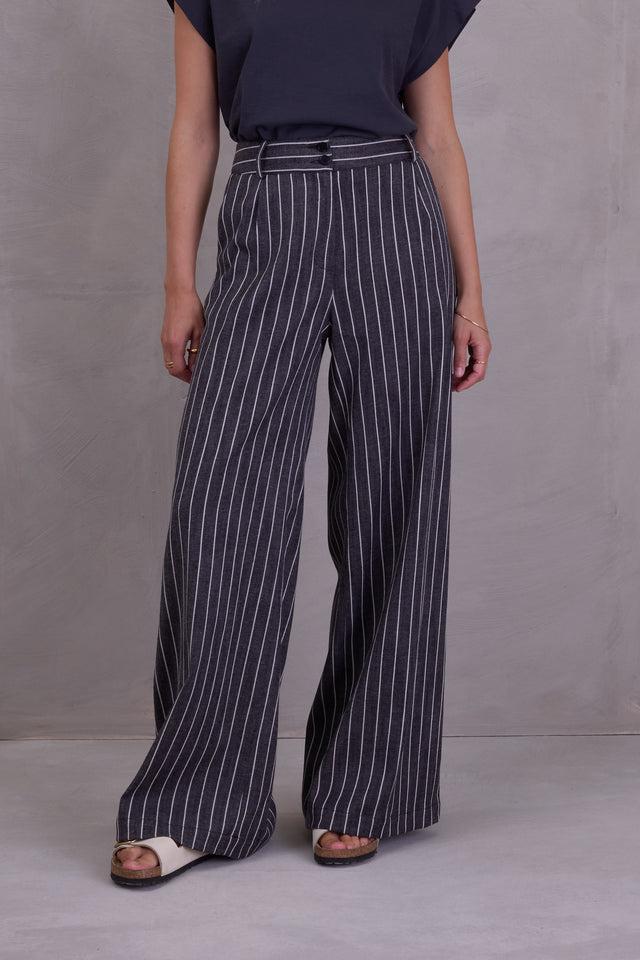 nathalie vleeschouwer Zoella broek in black stripes