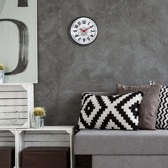 Nextime Moderne Versnellingsbak Met Bewegende Tandwielen - 36 Cm - Metaal/glas