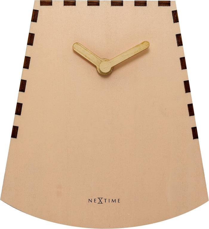 Nextime Tafelklok - 20 Cm - Hout - Motion Clock- 'Rocky'