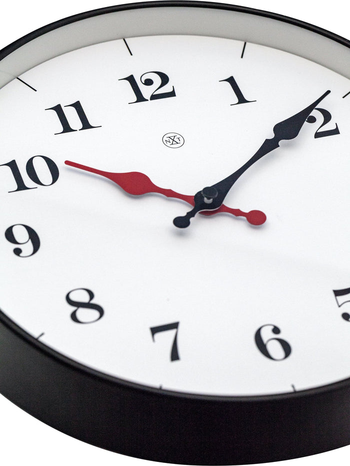 Nextime Wandklok - 25 Cm - Kunststof - 'Bernard'