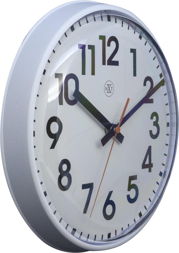 Nextime Wandklok - 26cm - Kunststof - 'Peter'