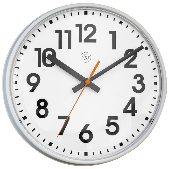nextime Wandklok 26cm - Stil - Kunststof - "Peter"