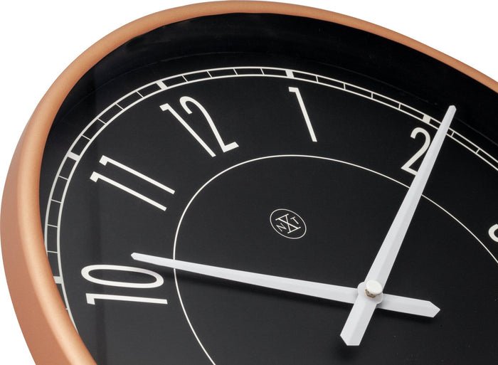 Nextime Wandklok - 30 Cm - Kunststof - Matt Rose - 'Jason'