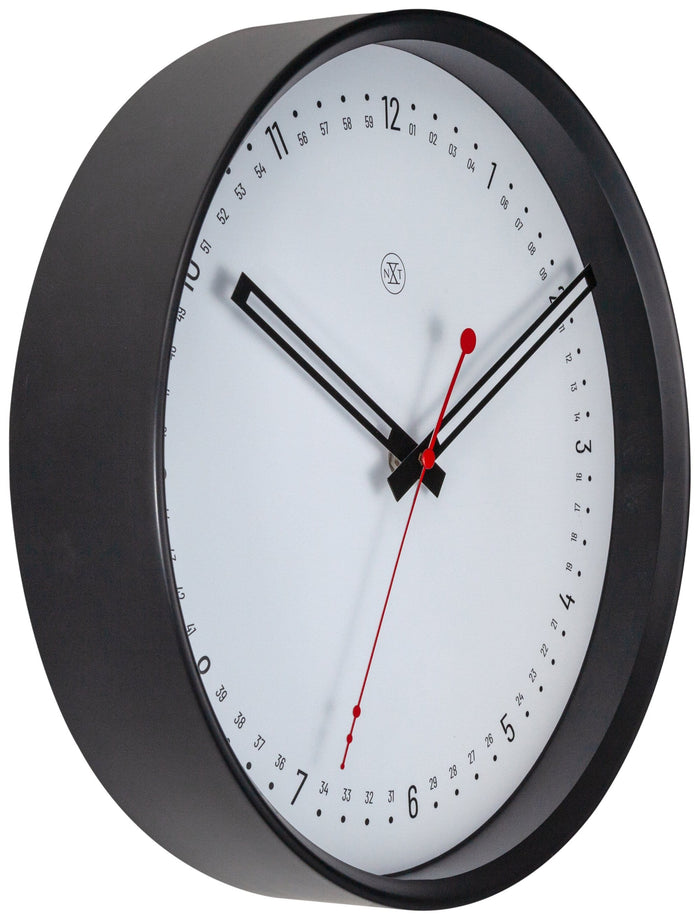 Nextime Wandklok - 30 Cm - Kunststof - 'Sweden'