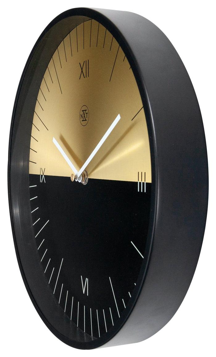Nextime Wandklok - 30 Cm - Metaal - 'Half'