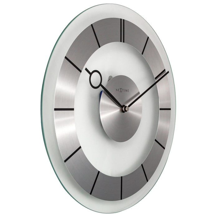 Nextime Wandklok - 31 Cm - Metaal - Glas - 'Retro'