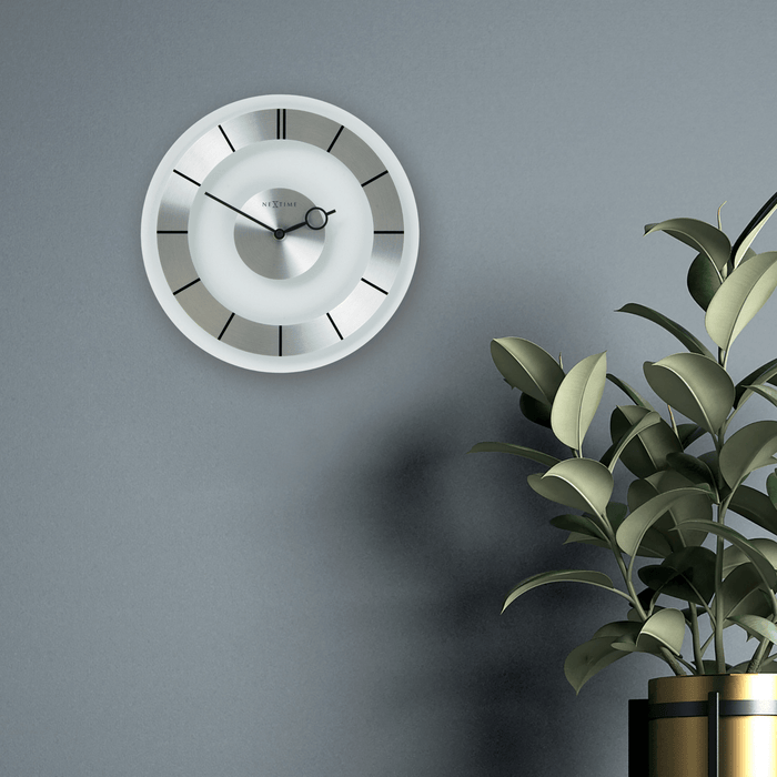 Nextime Wandklok - 31 Cm - Metaal - Glas - 'Retro'