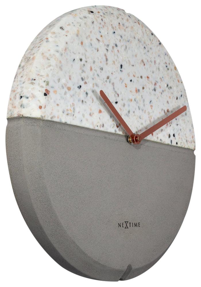 Nextime Wandklok - 32 Cm - Beton / Terrazzo - 'Conrazzo'