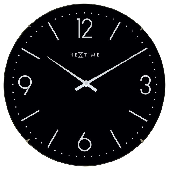 Nextime Wandklok - 35 Cm - Koepelglas - 'Basic Dome'
