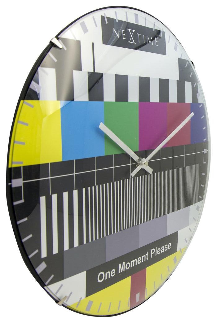 Nextime Wandklok - 35 Cm - Koepelglas - 'Testpage Dome'