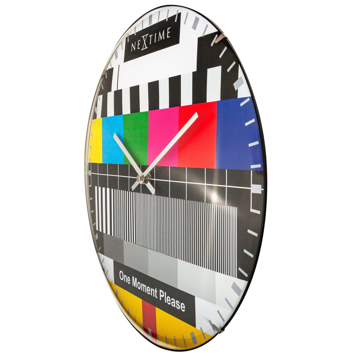 Nextime Wandklok - 35 Cm - Koepelglas - 'Testpage Dome'