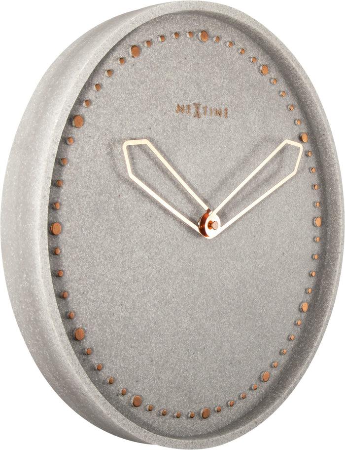 Nextime Wandklok - 35 Cm - Polyresin - 'Cross'