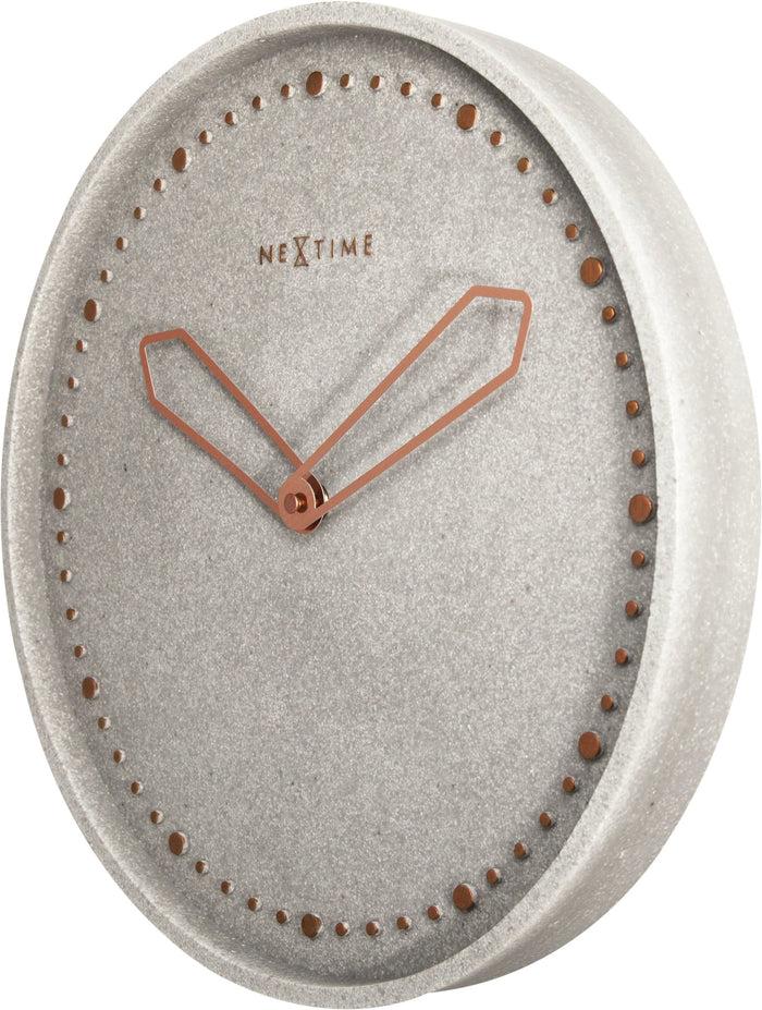 Nextime Wandklok - 35 Cm - Polyresin - 'Cross'
