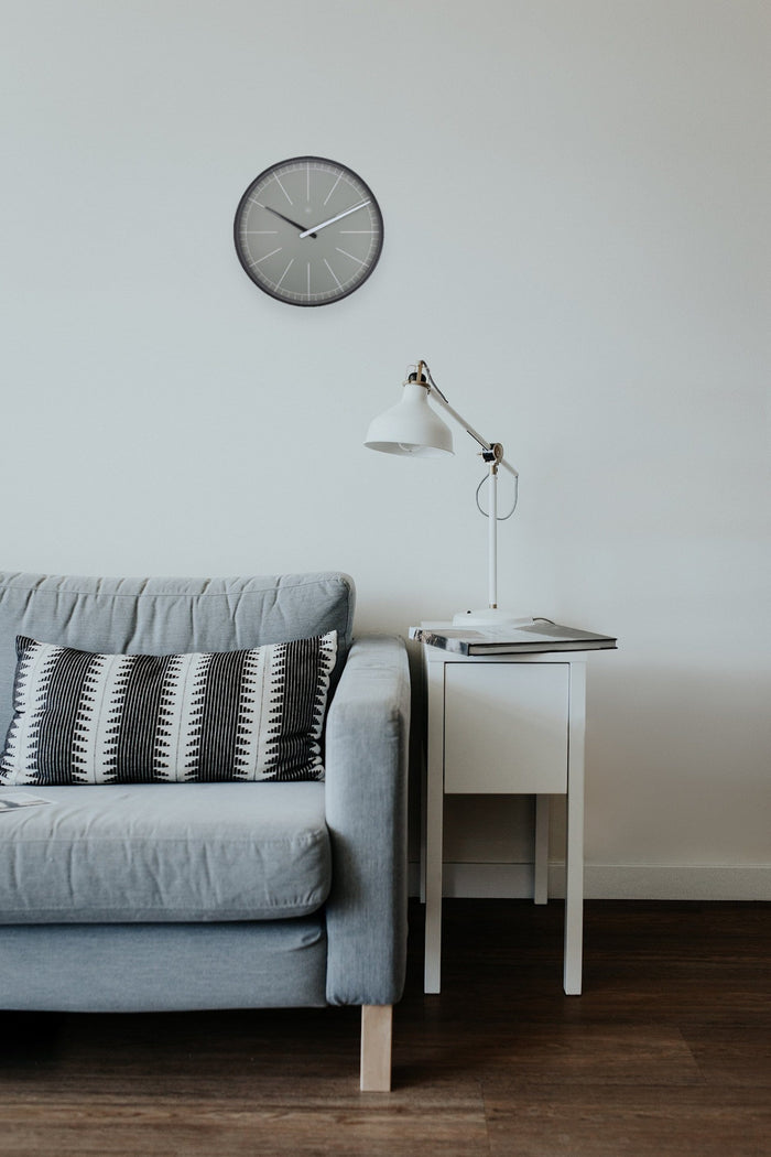 Nextime Wandklok - 40 Cm - Kunststof - 'Grijs'