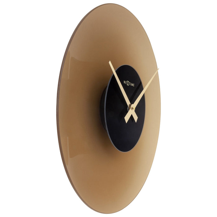 Nextime Wandklok 40cm - Stil - Glas - "Float"