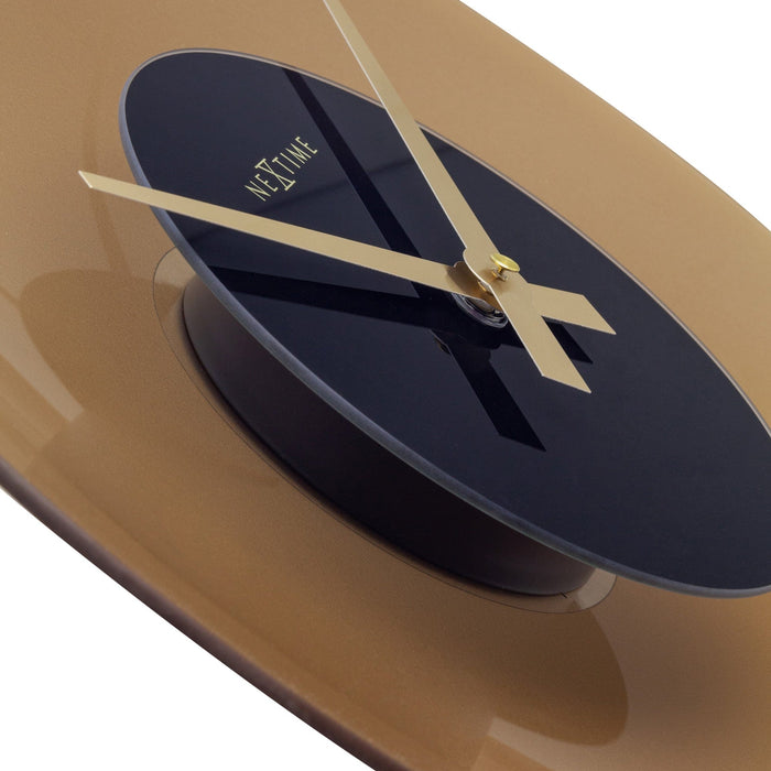 Nextime Wandklok 40cm - Stil - Glas - "Float"