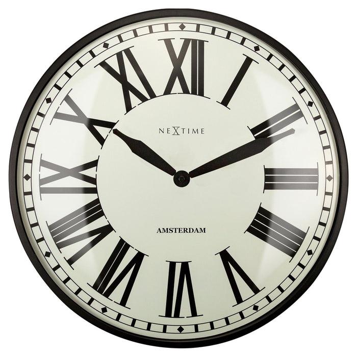 nextime Wandklok 40cm - Stil - Metaal - "New Amsterdam"