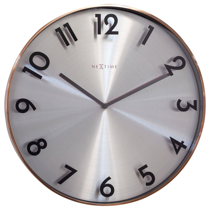nextime Wandklok 40cm - Stil - Metaal - "Reflection"