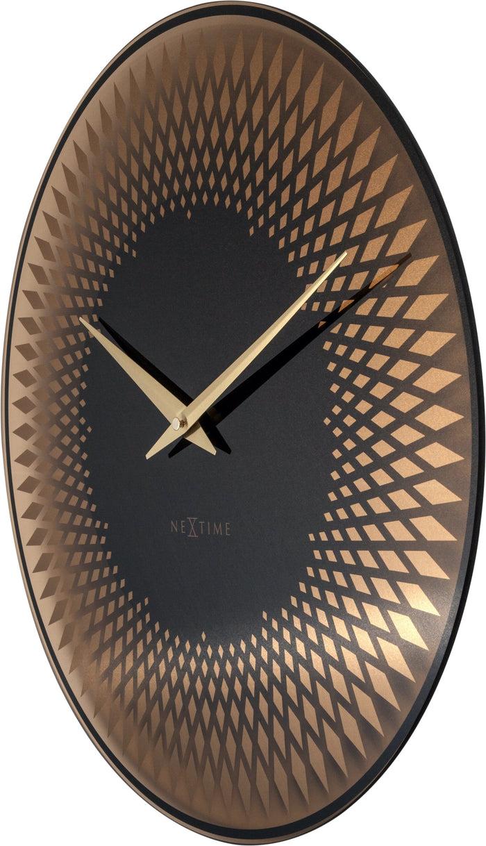 Nextime Wandklok - 43 Cm - Glas - 'Sahara'