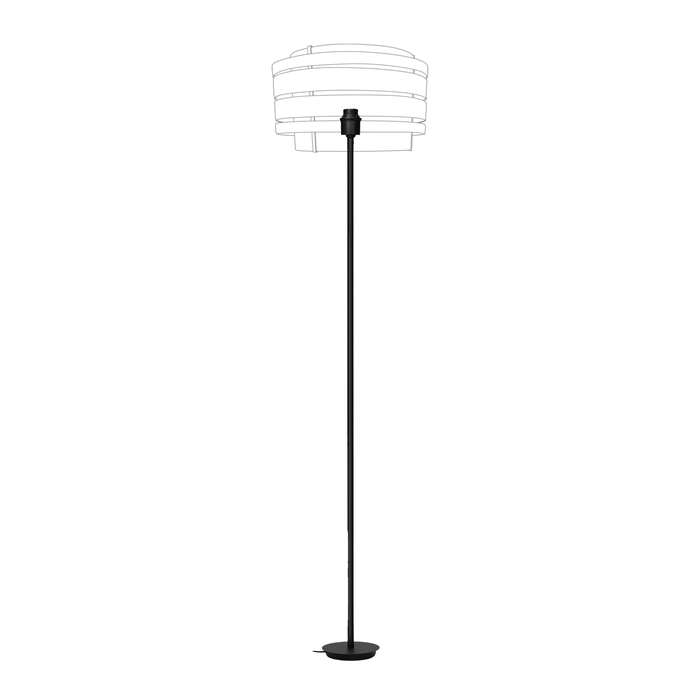 nextime Staande Lampenstandaard (voor Beam lamp) 157x35 cm - Metaal - Zwart "Beam"
