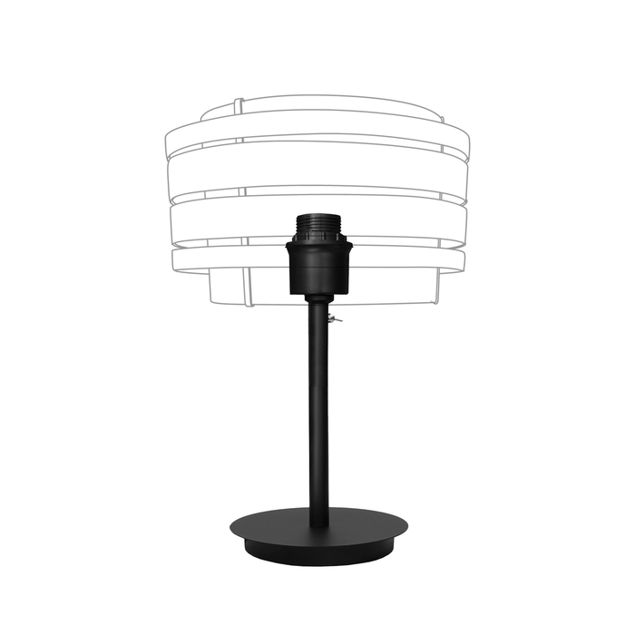 nextime Tafellamp Standaard (voor Beam lamp) 35x20cm - Metaal - Zwart "Beam"