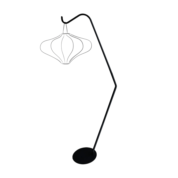 nextime Vloerlampstandaard (voor Lumi Lantaarn) 38x213 5cm-Metaal-Zwart "Lumi"