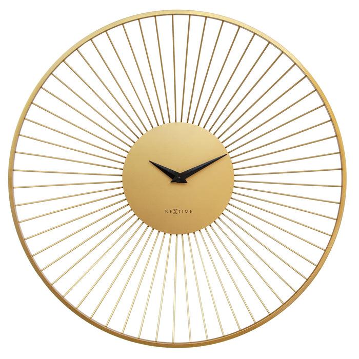 nextime Wall clock 80cmØ - Metal - Gold - NeXtime 'Vasco Round'