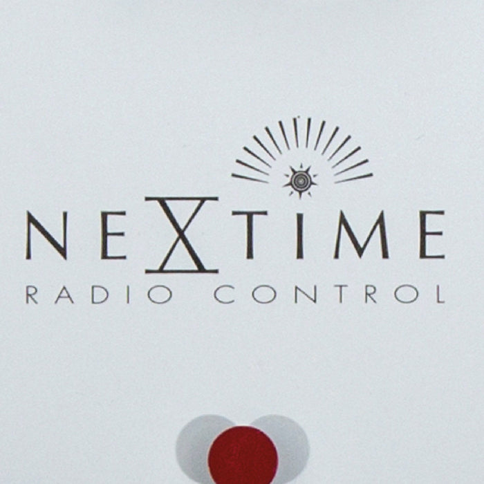 Nextime Wandklok - 35 Cm - Aluminium - "Station Radio Controlled (DCF) Numbers"