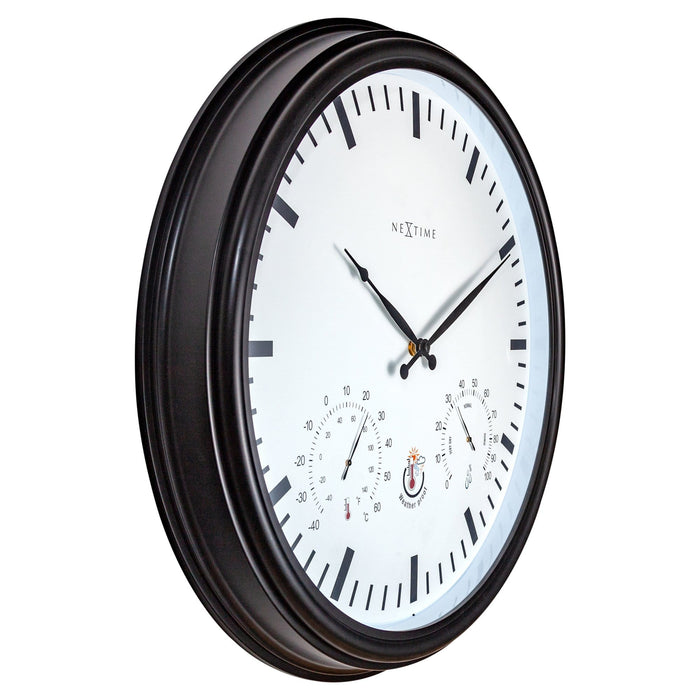 Nextime Weerstation - Wandklok - Weerbestendig - 50 5 Cm 'Sunflower'