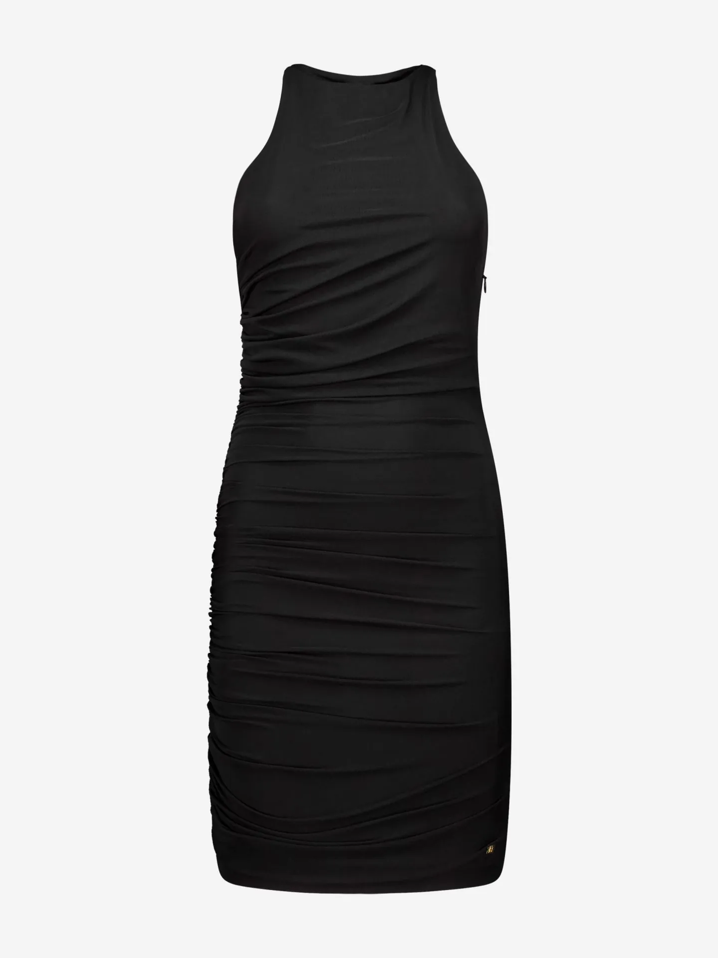 Nikkie Aansluitende Jurk Met Gedrapeerd Detail En Gestrikte Halternek