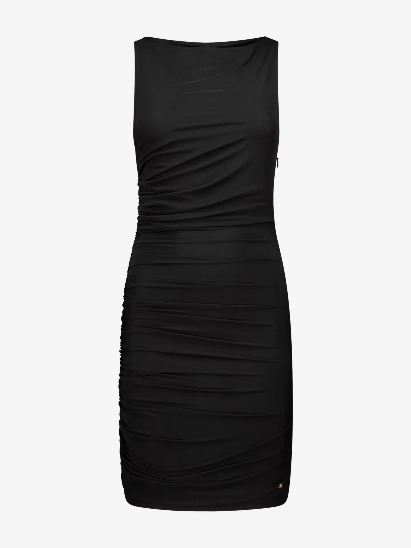 Nikkie Aansluitende Jurk Met Gedrapeerd Detail En Gestrikte Halternek